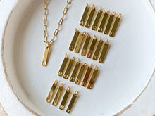 Load image into Gallery viewer, Gold Bar Necklace