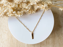 Load image into Gallery viewer, Gold Bar Necklace