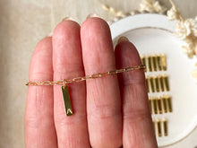 Load image into Gallery viewer, Gold Bar Necklace