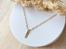 Load image into Gallery viewer, Gold Bar Necklace