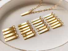 Load image into Gallery viewer, Gold Bar Necklace