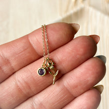 Load image into Gallery viewer, Birth Flower Necklace