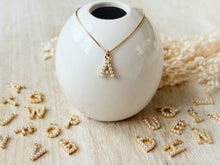 Load image into Gallery viewer, Pearl Monogram Necklace