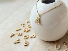 Load image into Gallery viewer, Pearl Monogram Necklace