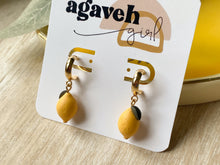 Load image into Gallery viewer, Citron Hoops
