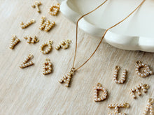 Load image into Gallery viewer, Pearl Monogram Necklace
