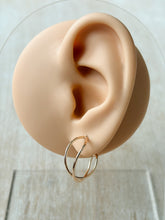 Load image into Gallery viewer, Baby Double Helix Hoops
