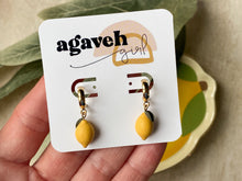 Load image into Gallery viewer, Citron Hoops
